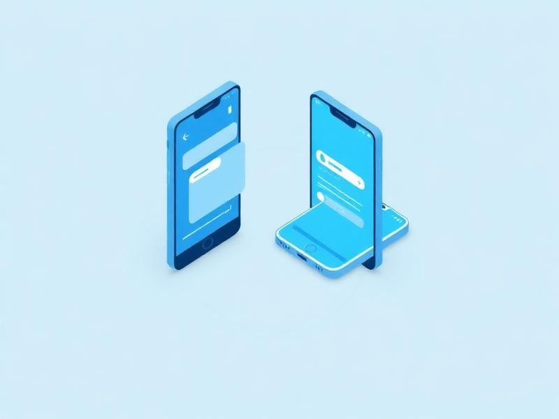 Illustration of two mobile app screens